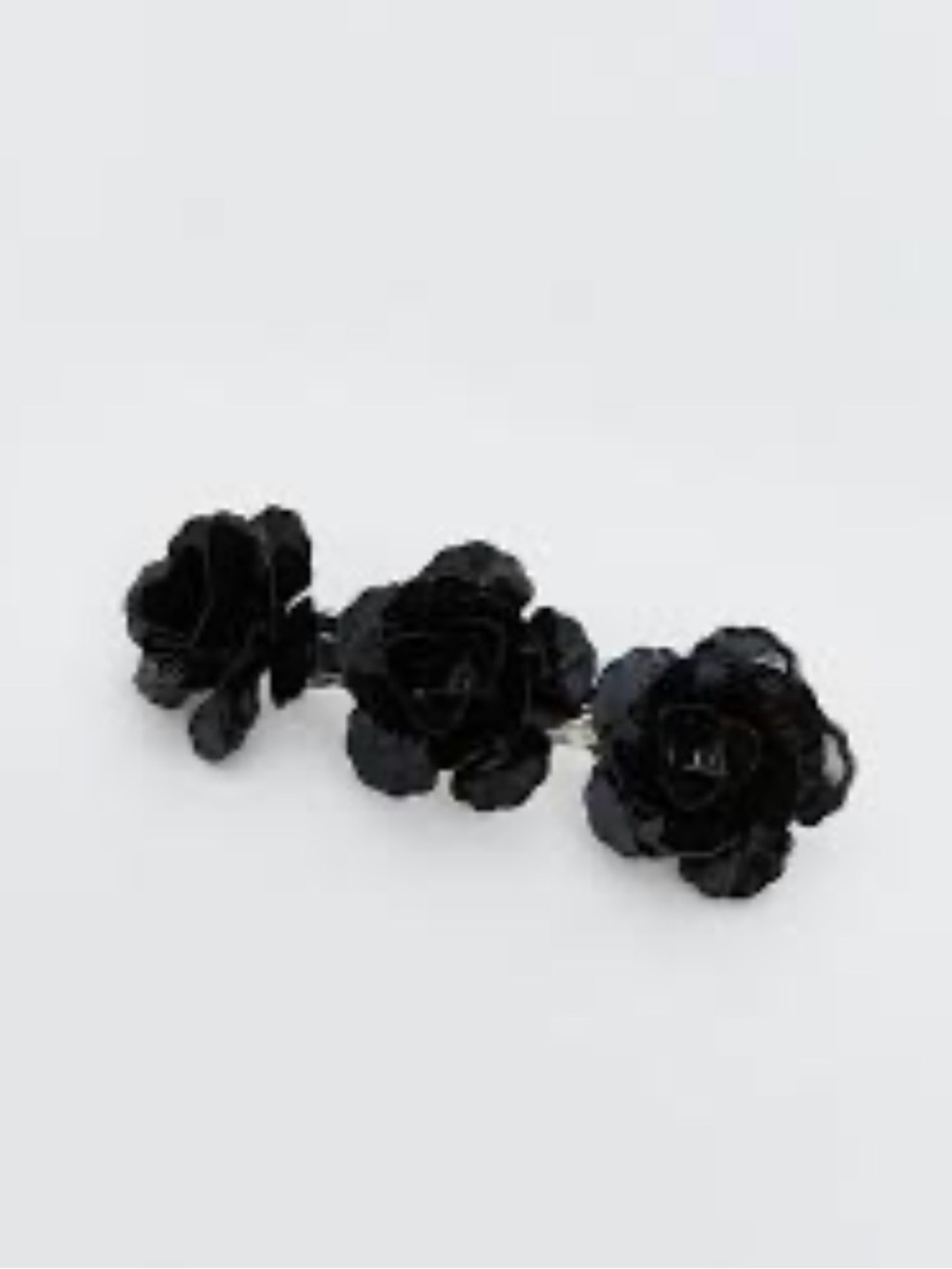 Nwt- Zara- Triple Rose Hairpin- black